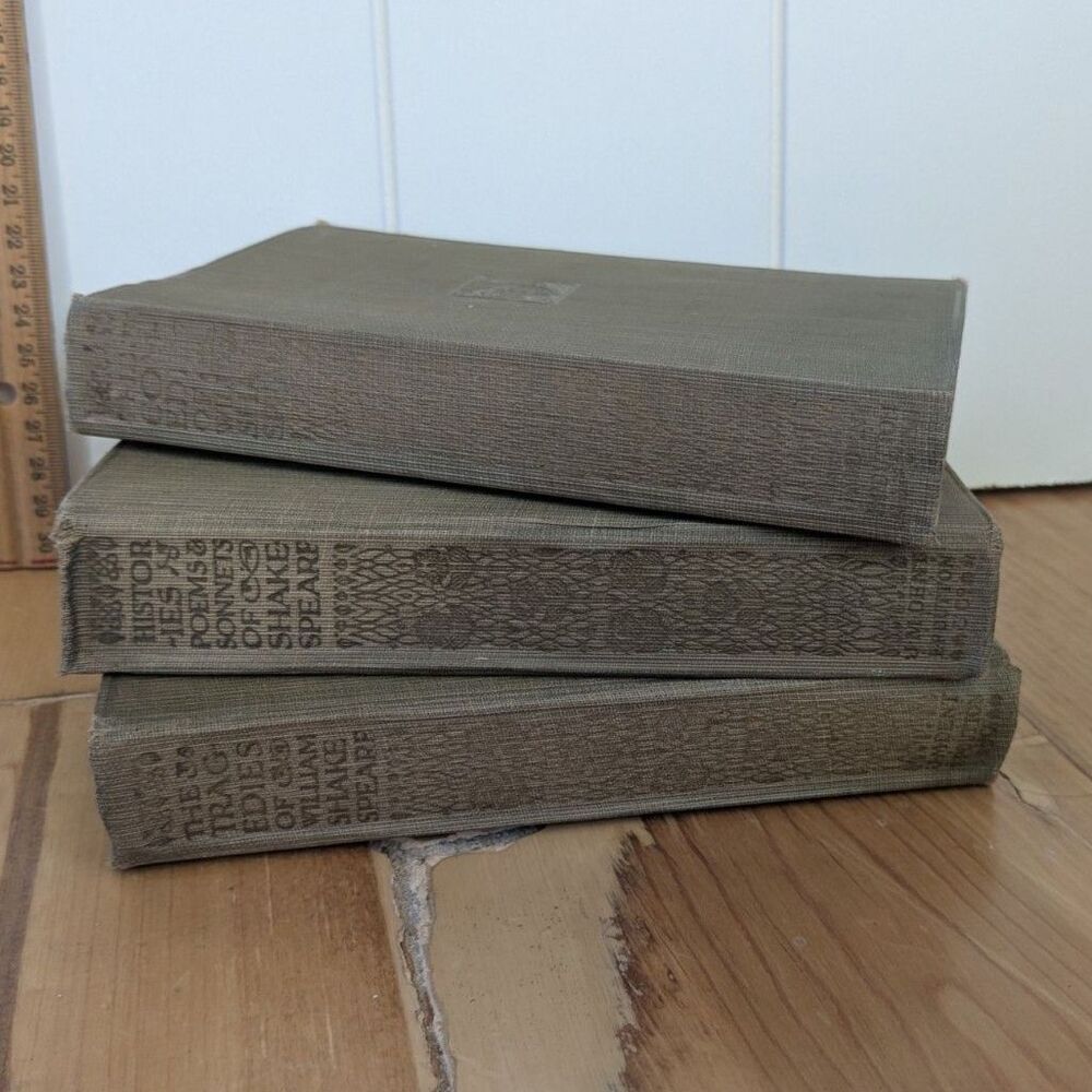 Everyman's Library #'s 153,154,155 - Shakespeare - Poetry and Drama Books - 1927